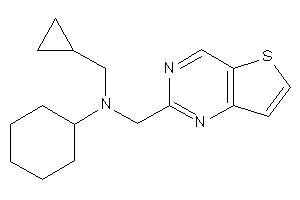 Image of Cyclohexyl-(cyclopropylmethyl)-(thieno[3,2-d]pyrimidin-2-ylmethyl)amine