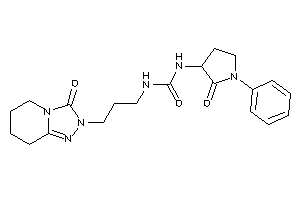 1-(2-keto-1-phenyl-pyrrolidin-3-yl)-3-[3-(3-keto-5,6,7,8-tetrahydro-[1,2,4]triazolo[4,3-a]pyridin-2-yl)propyl]urea