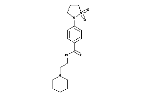 Image of 4-(1,1-diketo-1,2-thiazolidin-2-yl)-N-(2-piperidinoethyl)benzamide