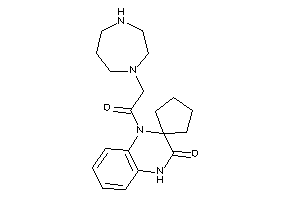 Image of 4-[2-(1,4-diazepan-1-yl)acetyl]spiro[1H-quinoxaline-3,1'-cyclopentane]-2-one