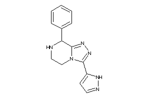 8-phenyl-3-(1H-pyrazol-5-yl)-5,6,7,8-tetrahydro-[1,2,4]triazolo[4,3-a]pyrazine