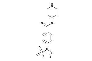 4-(1,1-diketo-1,2-thiazolidin-2-yl)-N-(4-piperidyl)benzamide