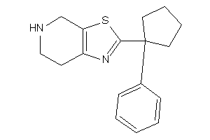 2-(1-phenylcyclopentyl)-4,5,6,7-tetrahydrothiazolo[5,4-c]pyridine