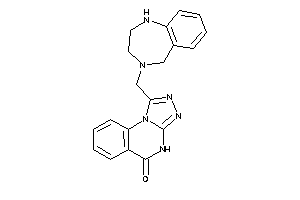Image of 1-(1,2,3,5-tetrahydro-1,4-benzodiazepin-4-ylmethyl)-4H-[1,2,4]triazolo[4,3-a]quinazolin-5-one