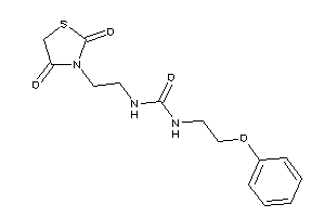Image of 1-[2-(2,4-diketothiazolidin-3-yl)ethyl]-3-(2-phenoxyethyl)urea
