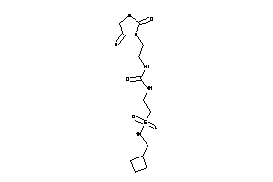 1-[2-(cyclobutylmethylsulfamoyl)ethyl]-3-[2-(2,4-diketothiazolidin-3-yl)ethyl]urea