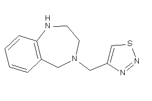 Image of 4-(1,2,3,5-tetrahydro-1,4-benzodiazepin-4-ylmethyl)thiadiazole