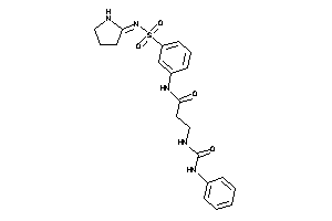 3-(phenylcarbamoylamino)-N-[3-(pyrrolidin-2-ylideneamino)sulfonylphenyl]propionamide