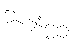 N-(cyclopentylmethyl)phthalan-5-sulfonamide