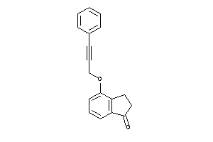 4-(3-phenylprop-2-ynoxy)indan-1-one