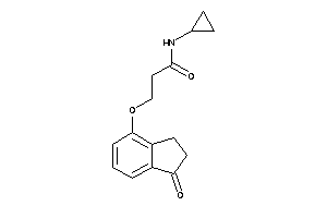 N-cyclopropyl-3-(1-ketoindan-4-yl)oxy-propionamide