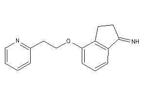 [4-[2-(2-pyridyl)ethoxy]indan-1-ylidene]amine