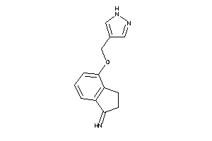 [4-(1H-pyrazol-4-ylmethoxy)indan-1-ylidene]amine