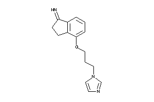 [4-(3-imidazol-1-ylpropoxy)indan-1-ylidene]amine