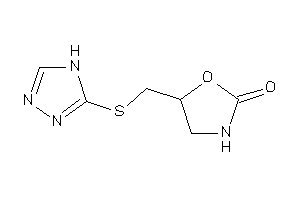 Image of 5-[(4H-1,2,4-triazol-3-ylthio)methyl]oxazolidin-2-one