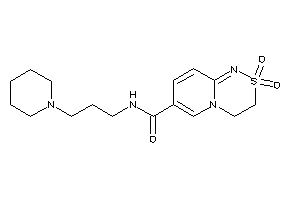 2,2-diketo-N-(3-piperidinopropyl)-3,4-dihydropyrido[2,1-c][1,2,4]thiadiazine-7-carboxamide