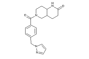 6-[4-(pyrazol-1-ylmethyl)benzoyl]-1,3,4,4a,5,7,8,8a-octahydro-1,6-naphthyridin-2-one