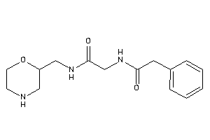 Image of N-(morpholin-2-ylmethyl)-2-[(2-phenylacetyl)amino]acetamide