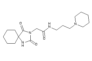 2-(2,4-diketo-1,3-diazaspiro[4.5]decan-3-yl)-N-(3-piperidinopropyl)acetamide