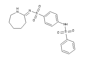 N-(azepan-2-ylidene)-4-(benzenesulfonamido)benzenesulfonamide