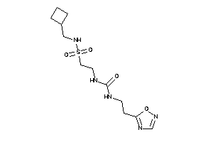 1-[2-(cyclobutylmethylsulfamoyl)ethyl]-3-[2-(1,2,4-oxadiazol-5-yl)ethyl]urea