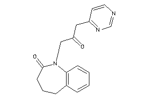 1-[2-keto-3-(4-pyrimidyl)propyl]-4,5-dihydro-3H-1-benzazepin-2-one