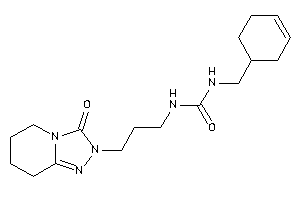 1-(cyclohex-3-en-1-ylmethyl)-3-[3-(3-keto-5,6,7,8-tetrahydro-[1,2,4]triazolo[4,3-a]pyridin-2-yl)propyl]urea