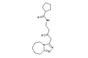 Image of N-[3-keto-4-(6,7,8,9-tetrahydro-5H-[1,2,4]triazolo[4,3-a]azepin-3-yl)butyl]cyclopentanecarboxamide