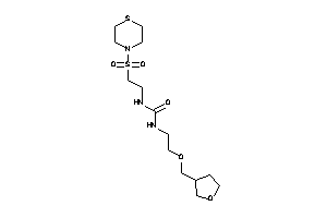 1-[2-(tetrahydrofuran-3-ylmethoxy)ethyl]-3-(2-thiomorpholinosulfonylethyl)urea