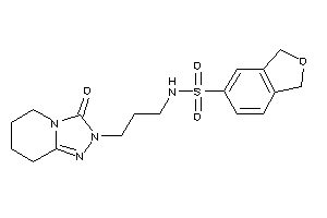 N-[3-(3-keto-5,6,7,8-tetrahydro-[1,2,4]triazolo[4,3-a]pyridin-2-yl)propyl]phthalan-5-sulfonamide