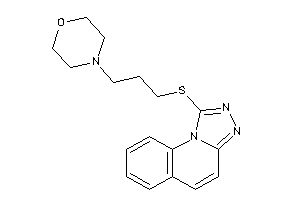 4-[3-([1,2,4]triazolo[4,3-a]quinolin-1-ylthio)propyl]morpholine