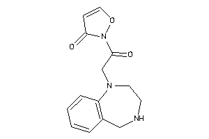 Image of 2-[2-(2,3,4,5-tetrahydro-1,4-benzodiazepin-1-yl)acetyl]-4-isoxazolin-3-one