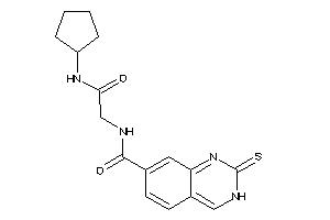 N-[2-(cyclopentylamino)-2-keto-ethyl]-2-thioxo-3H-quinazoline-7-carboxamide