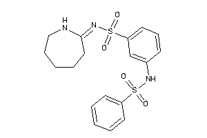 N-(azepan-2-ylidene)-3-(benzenesulfonamido)benzenesulfonamide
