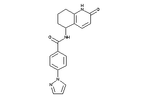 N-(2-keto-5,6,7,8-tetrahydro-1H-quinolin-5-yl)-4-pyrazol-1-yl-benzamide