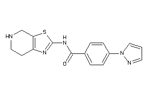 Image of 4-pyrazol-1-yl-N-(4,5,6,7-tetrahydrothiazolo[5,4-c]pyridin-2-yl)benzamide