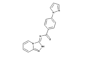 Image of 4-pyrazol-1-yl-N-(2H-[1,2,4]triazolo[4,3-a]pyridin-3-ylidene)benzamide