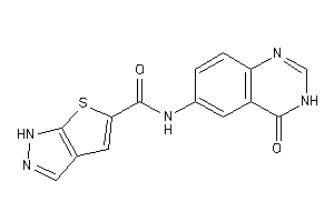Image of N-(4-keto-3H-quinazolin-6-yl)-1H-thieno[2,3-c]pyrazole-5-carboxamide