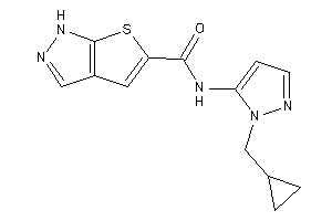 Image of N-[2-(cyclopropylmethyl)pyrazol-3-yl]-1H-thieno[2,3-c]pyrazole-5-carboxamide