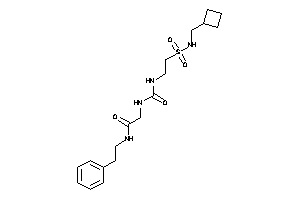 Image of 2-[2-(cyclobutylmethylsulfamoyl)ethylcarbamoylamino]-N-phenethyl-acetamide
