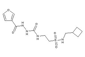 1-[2-(cyclobutylmethylsulfamoyl)ethyl]-3-(3-furoylamino)urea