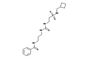 Image of N-[3-[2-(cyclobutylmethylsulfamoyl)ethylcarbamoylamino]propyl]benzamide