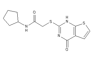 N-cyclopentyl-2-[(4-keto-1H-thieno[2,3-d]pyrimidin-2-yl)thio]acetamide