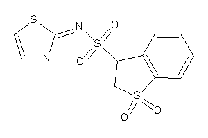 1,1-diketo-N-(4-thiazolin-2-ylidene)-2,3-dihydrobenzothiophene-3-sulfonamide
