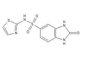 2-keto-N-thiazol-2-yl-1,3-dihydrobenzimidazole-5-sulfonamide