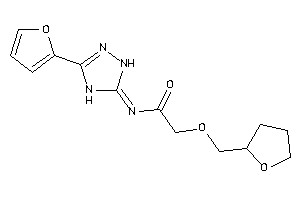 Image of N-[3-(2-furyl)-1,4-dihydro-1,2,4-triazol-5-ylidene]-2-(tetrahydrofurfuryloxy)acetamide