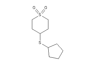 Image of 4-(cyclopentylthio)thiane 1,1-dioxide