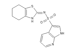 Image of N-(4,5,6,7-tetrahydro-3H-1,3-benzothiazol-2-ylidene)-1H-pyrrolo[2,3-b]pyridine-3-sulfonamide