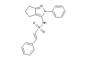 2-phenyl-N-(2-phenyl-5,6-dihydro-4H-cyclopenta[c]pyrazol-3-yl)ethenesulfonamide