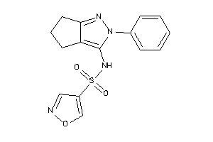 N-(2-phenyl-5,6-dihydro-4H-cyclopenta[c]pyrazol-3-yl)isoxazole-4-sulfonamide